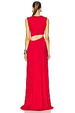 Sid Neigum Triple Loop Knit Dress in Red, view 4, click to view large image.