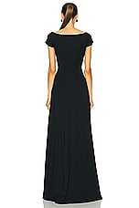 Sid Neigum Triple Slit Dress in Black, view 4, click to view large image.