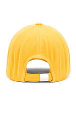 Sky High Farm Workwear Construction Graphic Logo #2 Cap Woven in Yellow, view 2, click to view large image.
