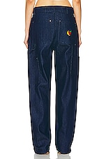 Sky High Farm Workwear Unisex Denim Double Knee Work Pant Woven in BLUE, view 4, click to view large image.