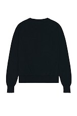 Sky High Farm Workwear Perennial Logo Crewneck Sweater in Navy, view 2, click to view large image.