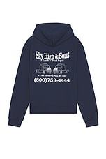 Sky High Farm Workwear Sky High And Sons Zip Up Hoodie in Navy, view 1, click to view large image.