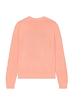 Sky High Farm Workwear Unisex Recycled Cotton Intarsia Sweater Knit in LIGHT PINK, view 2, click to view large image.