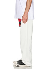 Sky High Farm Workwear Thick One Denim Trousers in White, view 4, click to view large image.