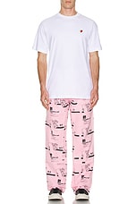 Sky High Farm Workwear Insulation Print Double Knee Pants in Pink, view 8, click to view large image.