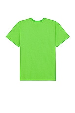 Sky High Farm Workwear Unisex Logo Label T-shirt Knit in GREEN, view 2, click to view large image.