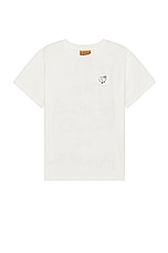 Sky High Farm Workwear Unisex Alastair Mckimm Workwear T-shirt Knit in WHITE, view 2, click to view large image.