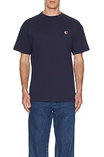 Sky High Farm Workwear Perennial Logo T Shirt in Navy, view 4, click to view large image.