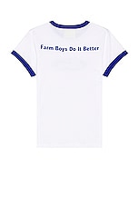Sky High Farm Workwear Quil Lemons Farm T-Shirt in WHITE, view 2, click to view large image.