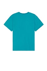 Sky High Farm Workwear Construction Graphic Logo #1 T Shirt in Teal, view 2, click to view large image.