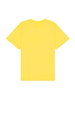Sky High Farm Workwear Construction Graphic Logo #2 T Shirt in Yellow, view 2, click to view large image.
