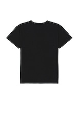 Sky High Farm Workwear U Ally Bo Perennials Print Short Sleeves T-Shirt in BLACK, view 2, click to view large image.