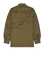 Sky High Farm Workwear Unisex Heidi Bivens Logo Quilted Shirt Woven in GREEN, view 2, click to view large image.