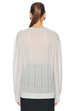 Shushu/Tong V Neck Sweater in grey, view 4, click to view large image.
