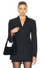 Shushu/Tong Waist Jacket in black, view 1, click to view large image.