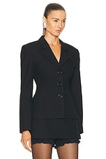 Shushu/Tong Waist Jacket in black, view 2, click to view large image.
