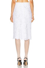 Shushu/Tong Bow Mid Length Skirt in White, view 3, click to view large image.