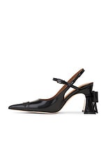 Shushu/Tong Bow Toe Pointed Heels in Black, view 5, click to view large image.