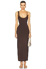 SIR. Salvador Cut Out Dress in Biscotti, view 1, click to view large image.