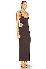 SIR. Salvador Cut Out Dress in Biscotti, view 2, click to view large image.