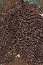 SIR. Avellino Lace Layered Dress in Chocolate Fiore Print, view 4, click to view large image.