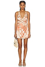 SIR. Como Twist Mini Dress in Paradiso Print, view 1, click to view large image.