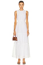 SIR. Emme Tiered Dress in Ivory, view 1, click to view large image.