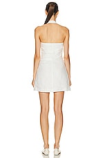 SIR. Noemi Halter Mini Dress in Ivory, view 3, click to view large image.