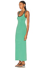 SIR. Salvador Cut Out Dress in Emerald, view 3, click to view large image.