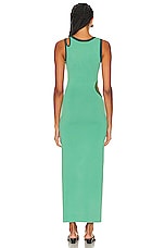 SIR. Salvador Cut Out Dress in Emerald, view 4, click to view large image.
