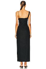SIR. Antonia Beaded Midi Dress in Black, view 4, click to view large image.