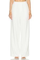 SIR. Dorian Wide Leg Pant in Ivory, view 1, click to view large image.