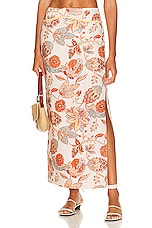 SIR. Noemi Midi Skirt in Desert Wildflower, view 1, click to view large image.