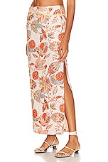 SIR. Noemi Midi Skirt in Desert Wildflower, view 3, click to view large image.