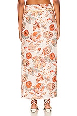 SIR. Noemi Midi Skirt in Desert Wildflower, view 4, click to view large image.