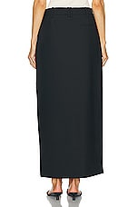 SIR. Leonardo Belted Midi Skirt in Black, view 4, click to view large image.