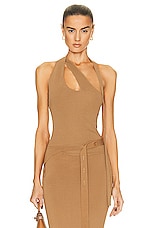 SIR. Nadja Button Tank Top in Cinnamon, view 1, click to view large image.