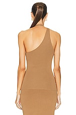 SIR. Nadja Button Tank Top in Cinnamon, view 4, click to view large image.