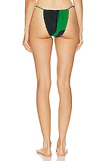 SIR. Francesca String Bikini Brief in Emerald Reflection, view 4, click to view large image.