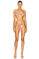 SIR. Renata Hybrid Bikini Brief in Mariposa Lily, view 4, click to view large image.