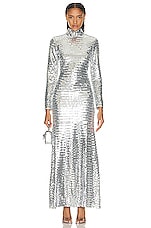 Simon Miller Sequin Sculpty Dress in Satellite Silver, view 1, click to view large image.
