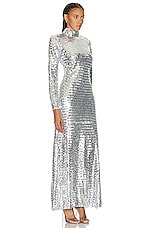 Simon Miller Sequin Sculpty Dress in Satellite Silver, view 2, click to view large image.