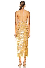 Simon Miller Embellished Junjo Dress in Limoncello, view 4, click to view large image.