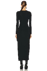 Simon Miller Long Sleeve Junjo Dress in Black, view 5, click to view large image.