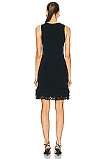 Simon Miller Albers Knit Mini Dress in Black, view 3, click to view large image.