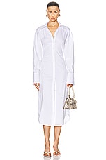 Simon Miller Kerr Poplin Dress in Macadamia, view 2, click to view large image.