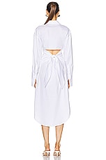 Simon Miller Kerr Poplin Dress in Macadamia, view 4, click to view large image.