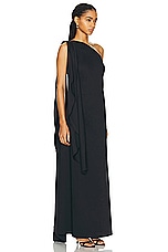 Simon Miller Dune Poplin Gown in Black, view 2, click to view large image.
