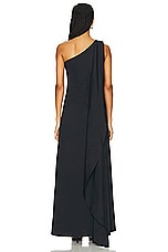 Simon Miller Dune Poplin Gown in Black, view 4, click to view large image.