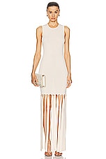 Simon Miller Eclisse Sleeveless Knit Dress in Ivory, view 1, click to view large image.